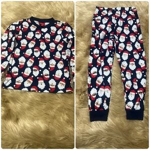 Macy's Family PJs Santa Print Kids Pajama Set 6/7